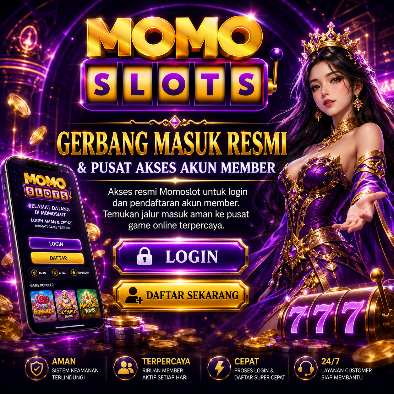 Momoslot: Gerbang Masuk Resmi & Pusat Akses Akun Member
